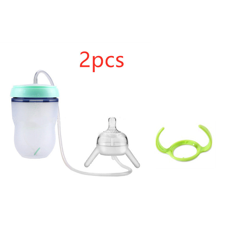 Feeding Bottle Kids Cup Children Training Silicone Sippy